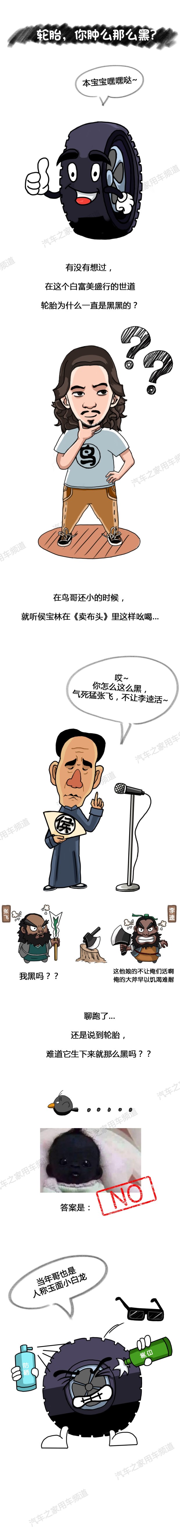 为什么是黑色的？轮胎的颜色不是天生的